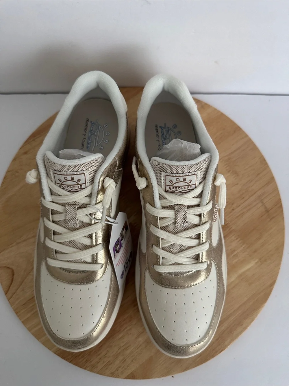 Skechers Bobs B Cute Court Glitz Look Womens Sneakers